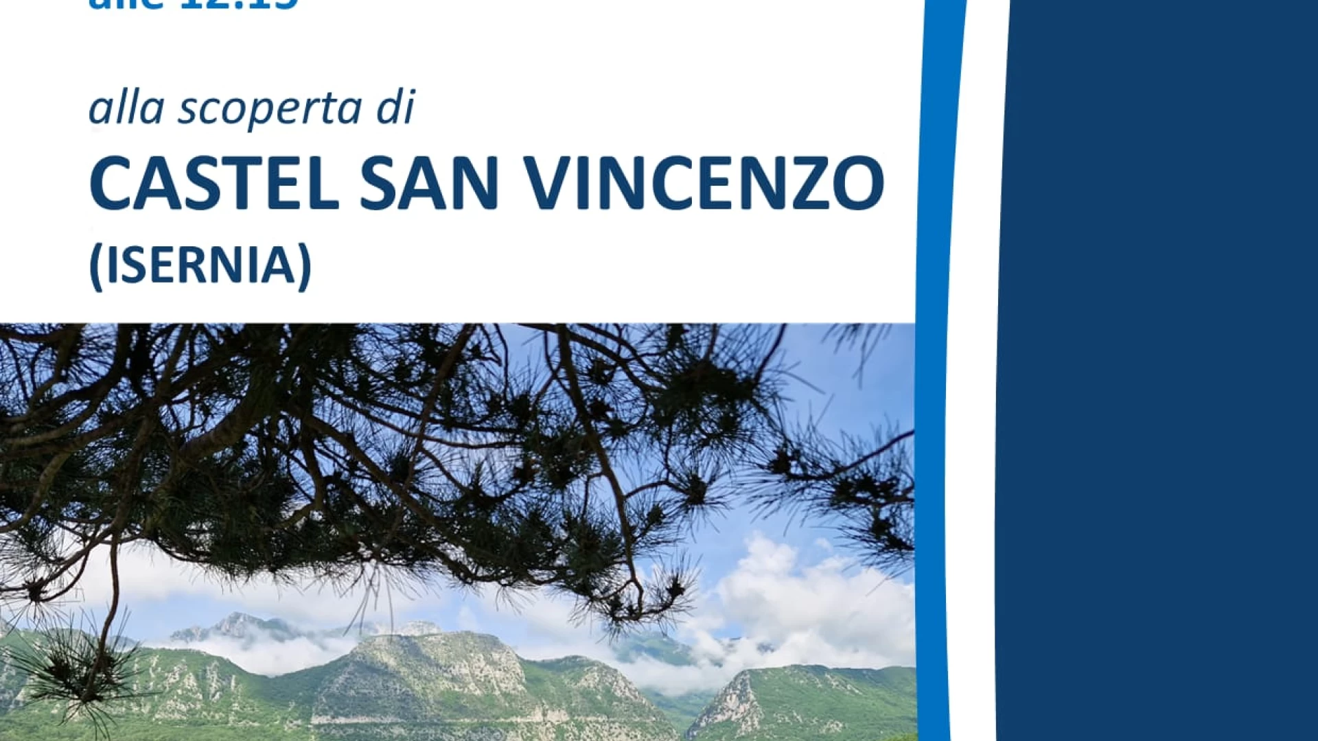 Borghi d’Italia dedica uno speciale a Castel San Vincenzo. Diretta sabato 24 e domenica 25 giugno.